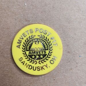 Amvets Post #17 Token - Sandusky, OH